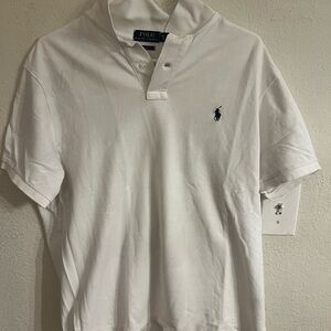 Ralph Lauren White Polo Shirt for Men